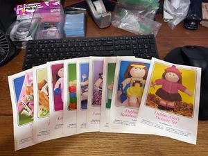 (9) Debbie Ann's Crochet Doll Clothes Patterns - Sweater, Sun Suit, Dresses etc - Picture 1 of 3
