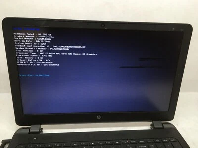 HP 355 G2 Laptop 15" AMD E1-6010 READ! -AA - Image 1 of 4