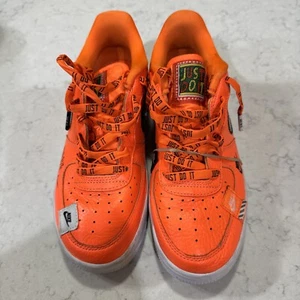 Nike Air Force 1 Low (GS) Just Do It Edition Orange size 5Y A03977-800 - Picture 1 of 10