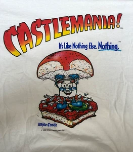 Vtg T-shirt Castlemania White Castle XL Single Stitch 1993 - Picture 1 of 11