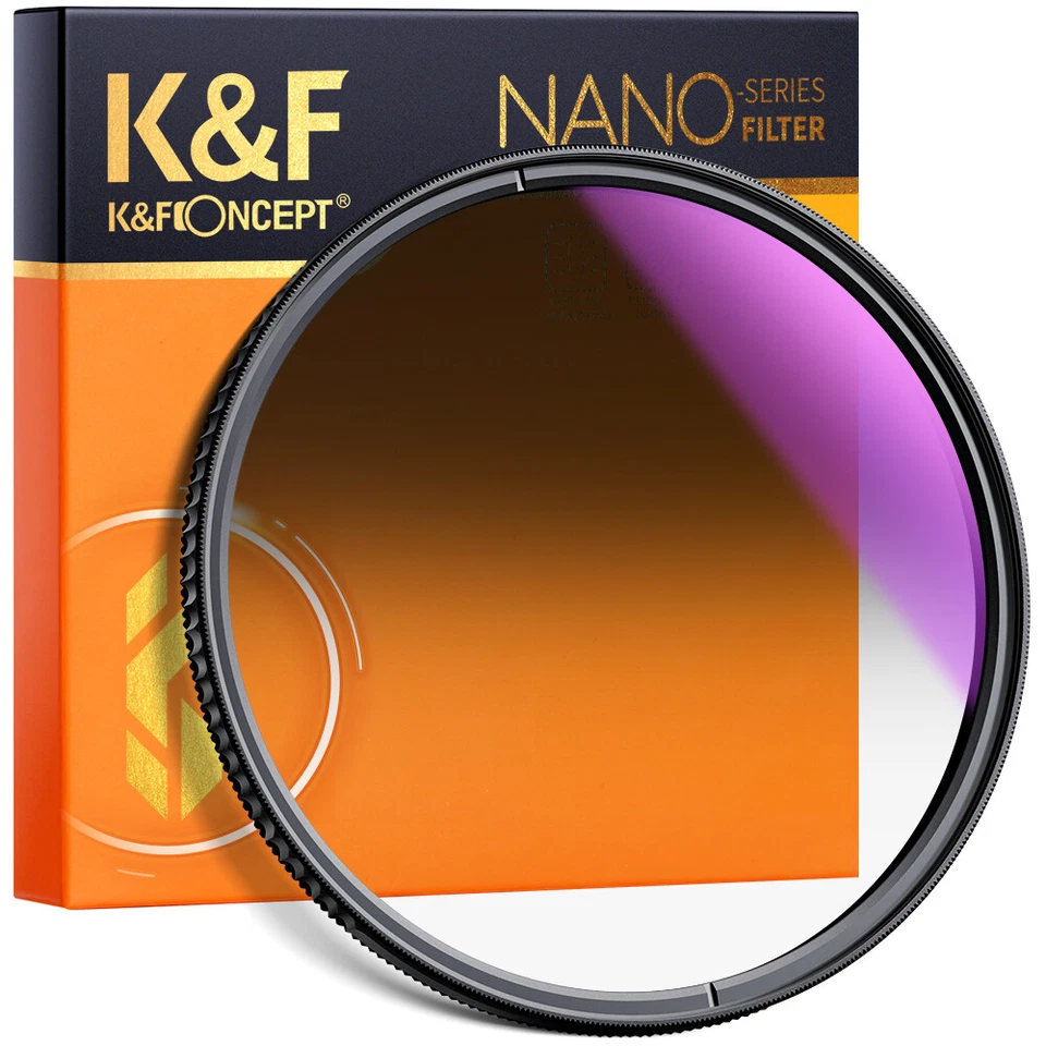 K&F Concept Circular GND8 lens filter 49-82mm Soft Graduated Neutral Density - Image 1 of 4