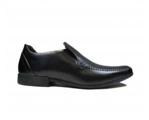 Zapatos sin cordones Lement Seam de cuero negro para hombre negros - Imagen 1 de 5