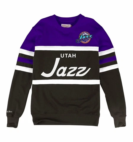Mens Mitchell & Ness NBA Head Coach Crew Utah Jazz Cover