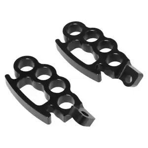 CNC Black Motorcycle Foot Pegs For Harley for Sportster for Dyna Footrest NEW - Picture 1 of 5