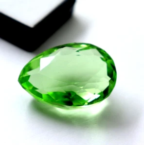 70 quilates Piedra Preciosa Natural Suelta Colgante Peridoto Talla Corte Pera Oferta de Navidad - Imagen 1 de 7