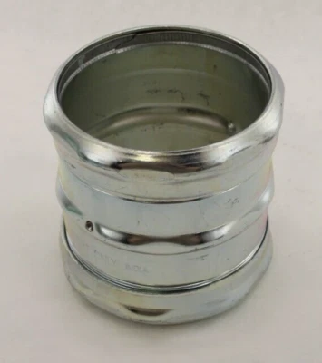 Acoplamiento de conducto de compresión plateado C-H 4" Foto 1 de 4