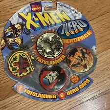 Marvel Comics X-Men Hero Caps Set Legion Pack 1995 Toy Biz - POGS