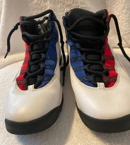 Nike Air Jordan 10 GS Olympians 310806-160 Blue Red White Sz Boys 6.5 - Picture 1 of 8