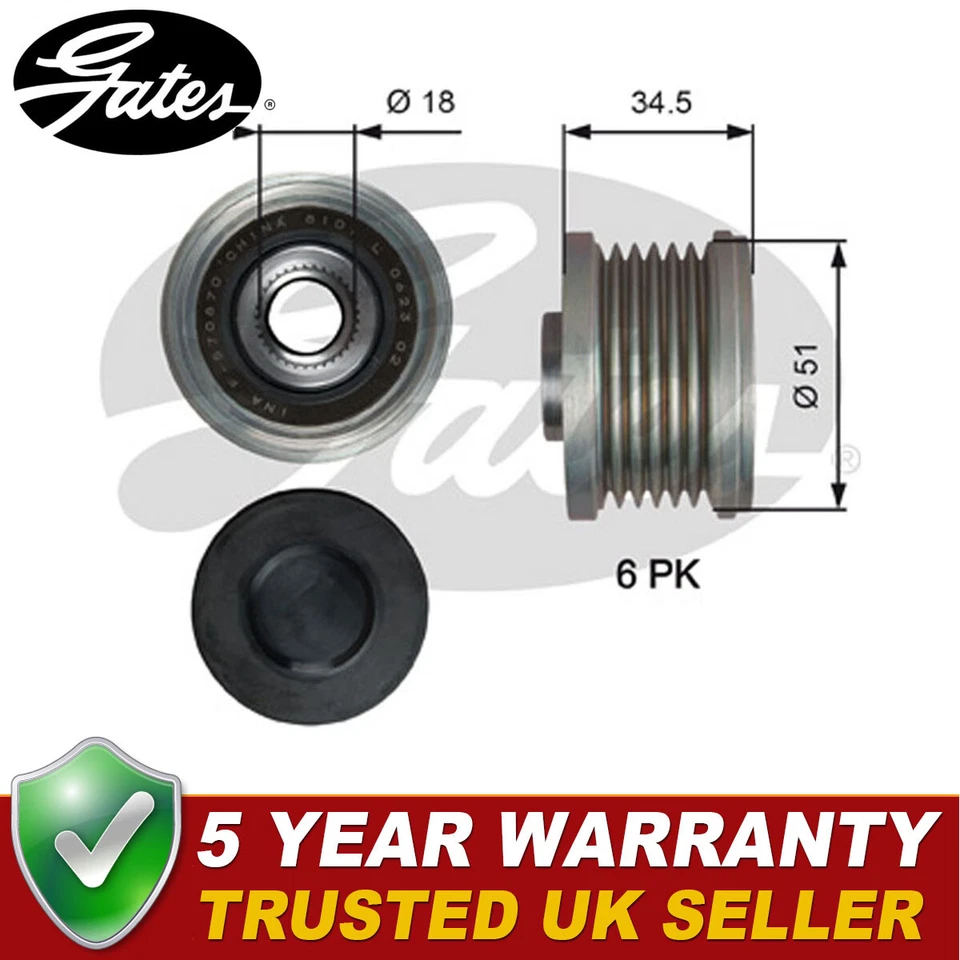 Polea alternadora Gates se adapta a Mazda CX-5 2012 - 6 2012 - 3 2013 - + otros modelos Foto 1 de 1