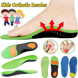 Kids Orthotic Arch Support Insoles Heel Pain Relief Flat Foot Insert Pad Cushion - Picture 1 of 31