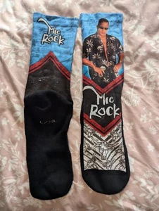 WWF Calze Uomo Vintage Dwayne the Rock Johnson L/XL WWE - Foto 1 di 3