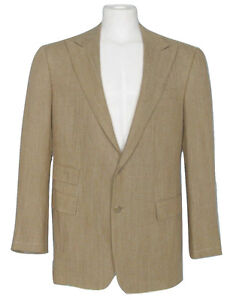 NEW Ralph Lauren Purple Label Linen Sportcoat (Jacket)! US 42 R  *Tan*  *Italy*