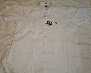 Ely Cattleman Men’s 18.5 Tall Pearl Snap Long Sleeve Western Shirt White NWT - Picture 1 of 12
