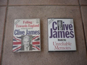 CLIVE JAMES-Audiobooks-Cassettes(x 2)-Unreliable Memoirs-Falling Towards England - Picture 1 of 3