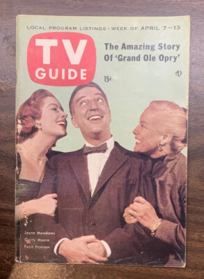1956 April 7-13 TV GUIDE Magazine JAYNE MEADOWS Pittsburgh Area (MH172) - Image 1 of 4