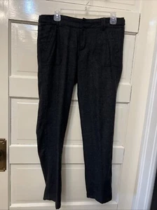 American Eagle Outfitters Women's Wool Blend Pants-Gray Size 4 Adjustable Waist - Picture 1 of 7