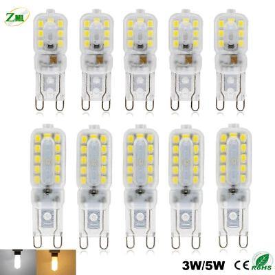 G9 led bulb 5w 8w lamp replace halogen 220v corn daylight cold white warm light - Image 1 of 4