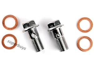 6pcs M10 x 1.0mm Brake Banjo Bolt Copper Crush Sump Motorcycle Bike Car Line - Picture 1 of 3