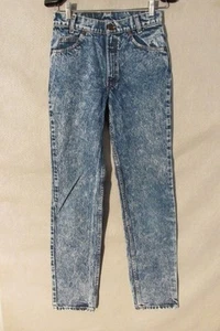 D9581 Levi's USA Made Killer Fade Acid Washed Jeans Student 27x31 - Picture 1 of 1