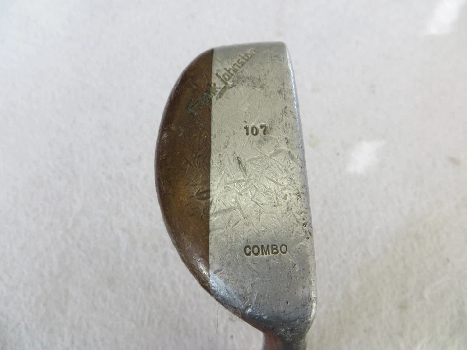 VINTAGE FRANK JOHNSTON MODEL 107 COMBO PUTTER STEEL SHAFT 34" RH - Image 1 of 4