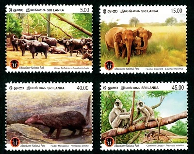 Sri Lanka Mint Stamp Udawalawa National Park (set of 4) MNH 2007, Ceylon - Image 1 of 4