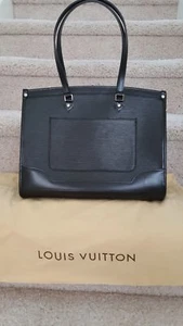 Genuine Louis Vuitton Epi Leather Madeleine GM Large Shoulder Bag Black - Picture 1 of 11