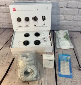4-Pack YI 1080p Home Camera Family Pack w/ Night Vision Two Way Audio **+EXTRAS! - Picture 1 of 9