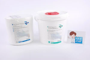 Desinfektionstücher 70 Blatt MyClean Wipes Soft XXL inklusive 3 L Spendereimer - Bild 1 von 2