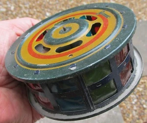 Distler Einfalt 20er Jahre Weißblech Uhrwerk Rollfunke groß selten Rad funktioniert - Bild 1 von 8