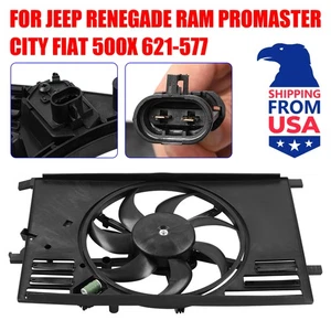 Conjunto de ventilador de refrigeración del radiador del motor para Fiat 500X Jeep Renegade Ram ProMaster City - Imagen 1 de 11