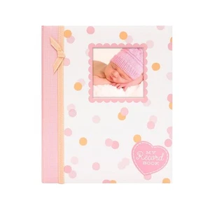 My Record Book First 5 Years Memory Book, Baby Girl Keepsake Pink & Peach - Picture 1 of 12