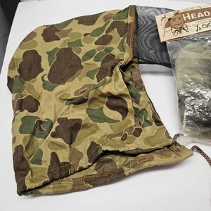Lot Of 3 VTG Duck Camo Head Net GI Style Tiger stripe NIP Hunting No see ems - Picture 1 of 12