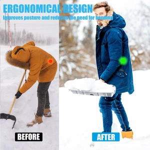 Heavy Duty Snow Shovel for Car Driveway Backyards Garages Sidewalks Snow Remo... - Picture 1 of 6