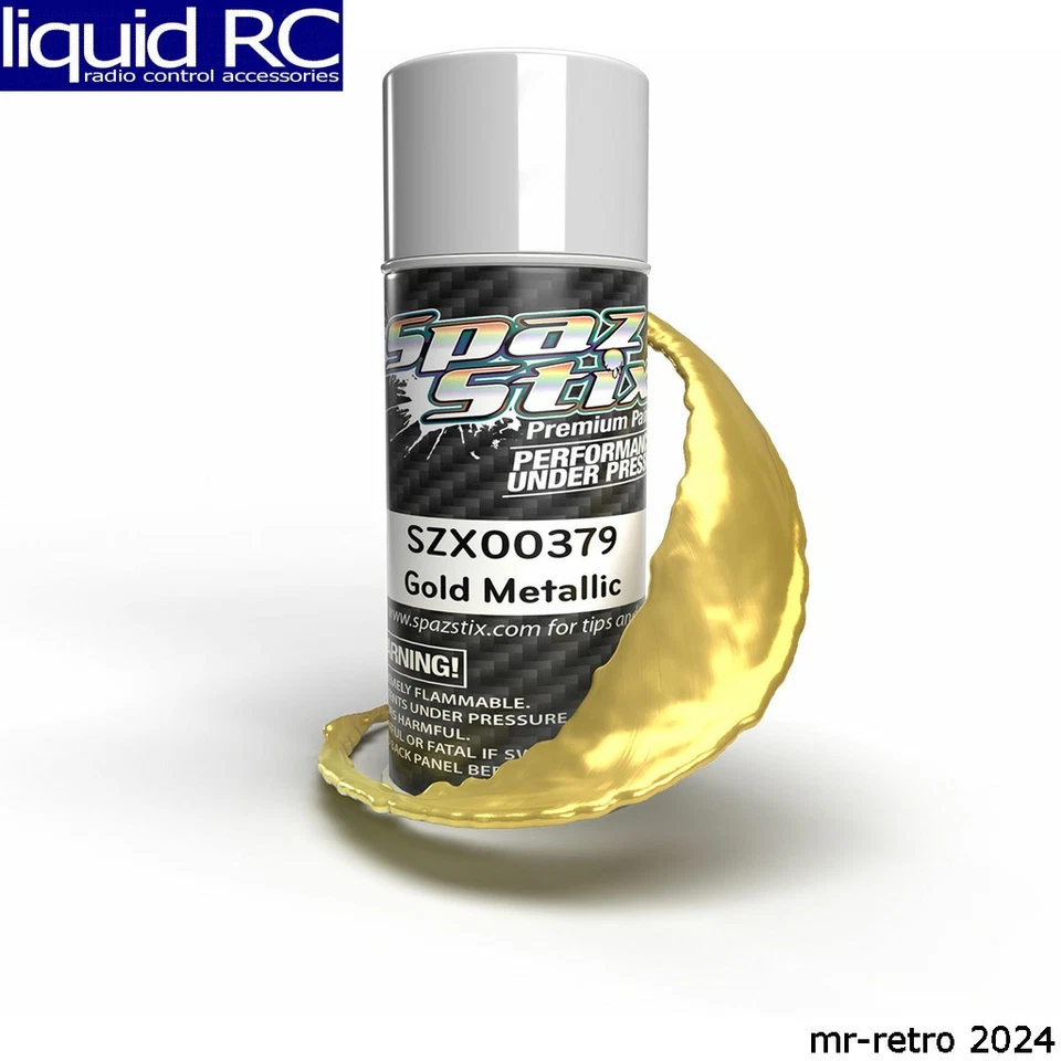 Spaz Stix 00379 Gold Metallic Aerosol Paint 3.5oz Can - Image 1 of 1
