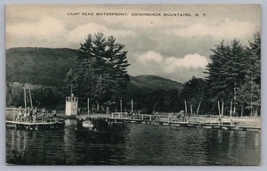 Camp Read Waterfront Adirondack Mountains NY Brant Lake Postkarte N15 - Bild 1 von 3