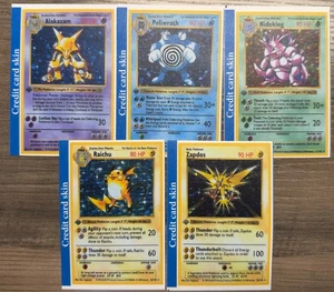 Pokémon Debit Credit Card Skin Sticker - Small Chip - Matte - Picture 1 of 9