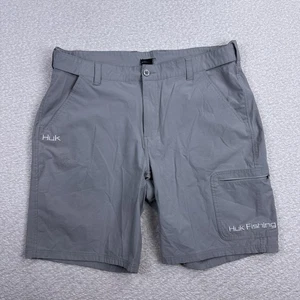 HUK Cargo Shorts Herren Gr. 2XL Taschen Stretch Angeln grau Performance - Bild 1 von 7
