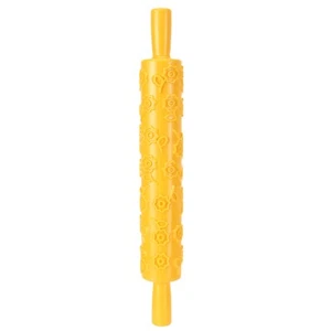 (Flower Pattern)Fondant Cake Embossing Rolling Pin Baking Dough Roller FD - Picture 1 of 12