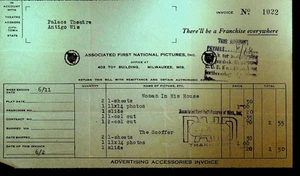 Associated First National Pictures Rechnung 20er Jahre Frau in seinem Haus der Spötter - Bild 1 von 1