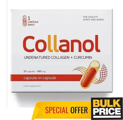 Collanol Kollagen Curcumin Natürliche Gelenk Knochen Unterstützung Nahrungser...