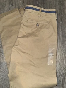 Express Hyper Stretch Athletic Slim Brown Khaki Pants Mens Size Actual 32x30 - Picture 1 of 6