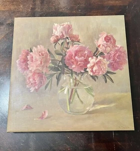 VALERIY CHUIKOV "Peonies" vase botanical floral PRINT SIZE:88cm x 88cm - Picture 1 of 7