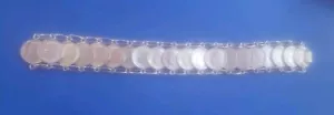 Pulsera de monedas de diez centavos de plata Roosevelt 90 % de plata 1946-1964 vintage de Estados Unidos - Imagen 1 de 5