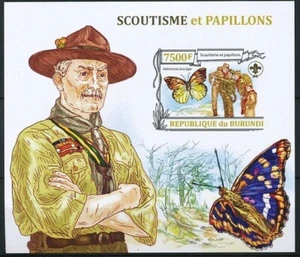 Burundi 2013 MNH MS, imperf, Butterflies, Scout, Powell - Picture 1 of 1