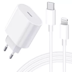 Caricatore iPhone 20W Rapido USB C Lightn 2Metri Ricarica Rapida - Foto 1 di 7
