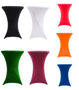 30" Highboy Cocktail Round Table Cover High Top Tablecloth DJ Wedding Events - Picture 1 of 12