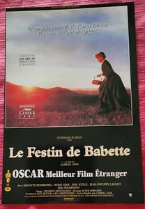 AFFICHE FICHE TECHNIQUE FILM DE VIDEO CLUB 30,5 x 20,5 LE FESTIN DE BABETTE - Photo 1/2