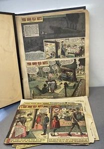 Vintage Good Old Days Comic Strip Homemade Scrapbook Book - Picture 1 of 19