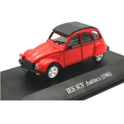 Atlas Citroen IES 3CV America 1986 Red 1:43 Scale 4 Inch US IMPORT DUTIES PAID - Image 1 of 2