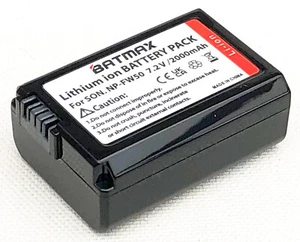 Sony NP-FW50 kompatibler Li-Ion Kamera Akku 2000mAh (Batmax) - 1. Klasse Versand - Bild 1 von 4